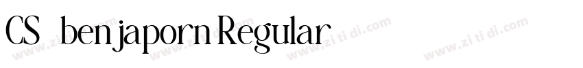CS_benjaporn Regular字体转换